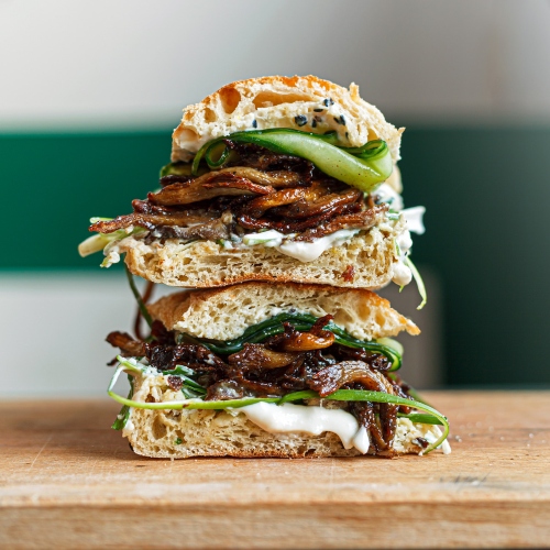 Hoisin Mushroom ‘Duck’ Sandwiches